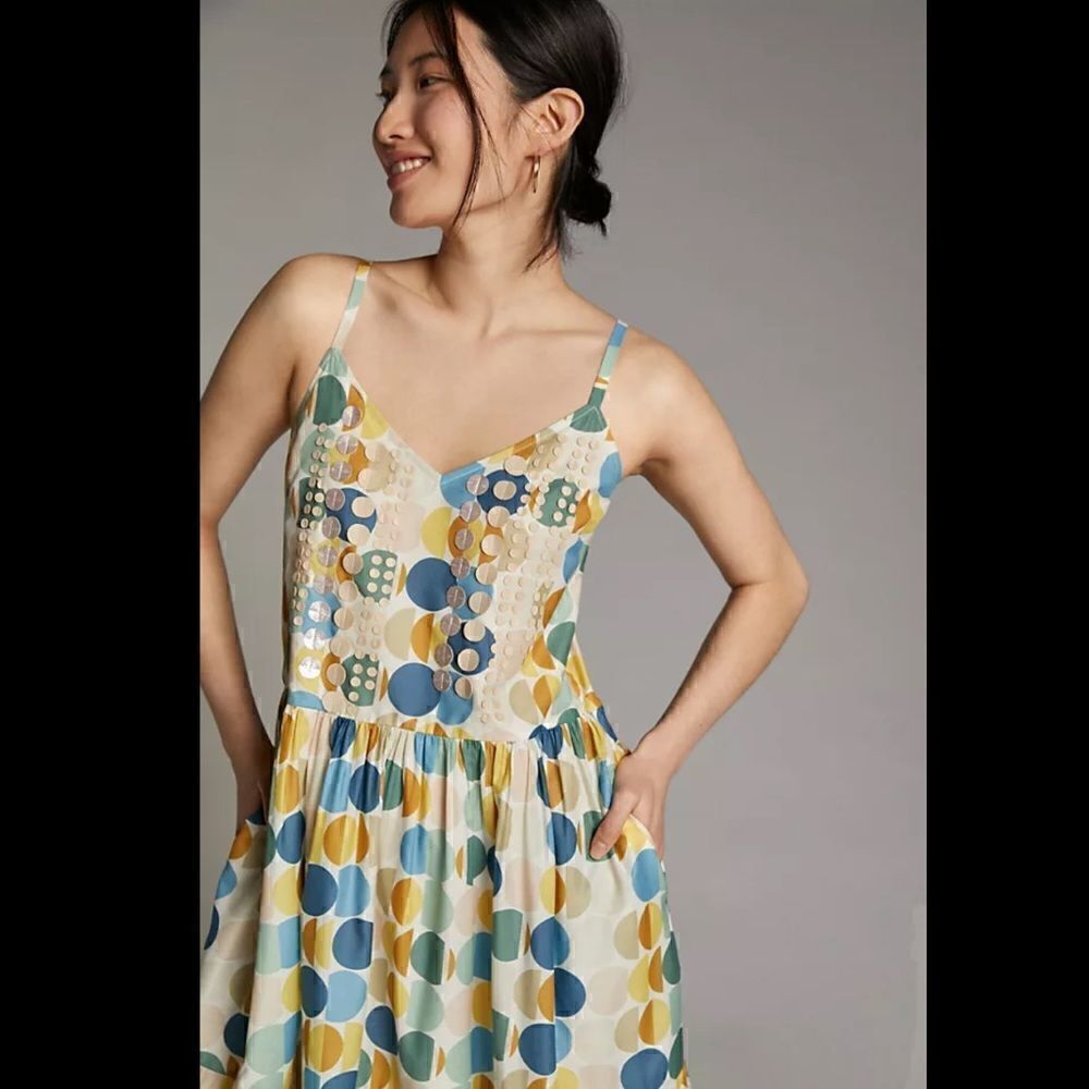 Anthropologie x Pankaj & Nidhi Francoise Maxi Dress Size S - Picture 4 of 8